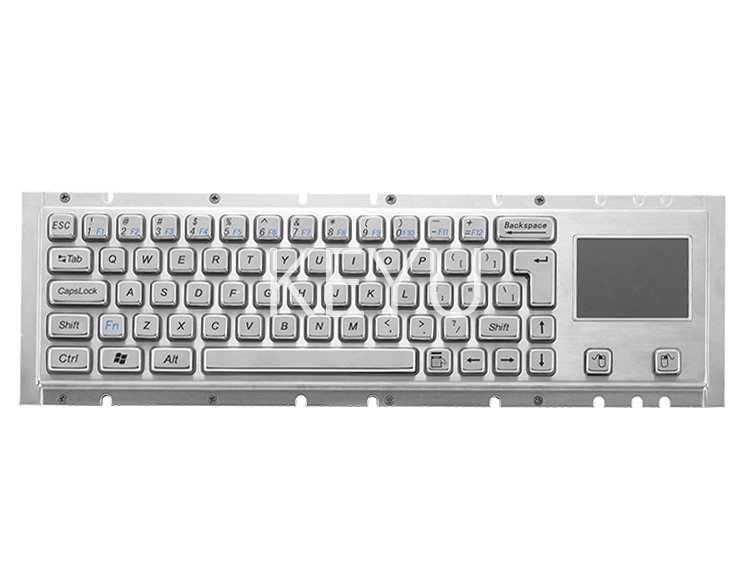 industrial metal keyboard with touchpa