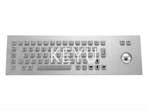 waterproof metal keyboard with trackball