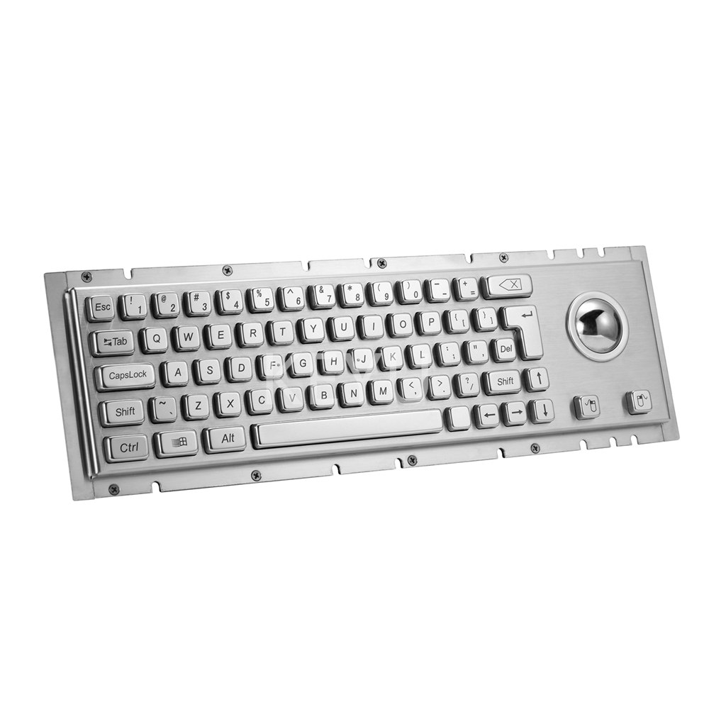 brushed stainless steel keyboard