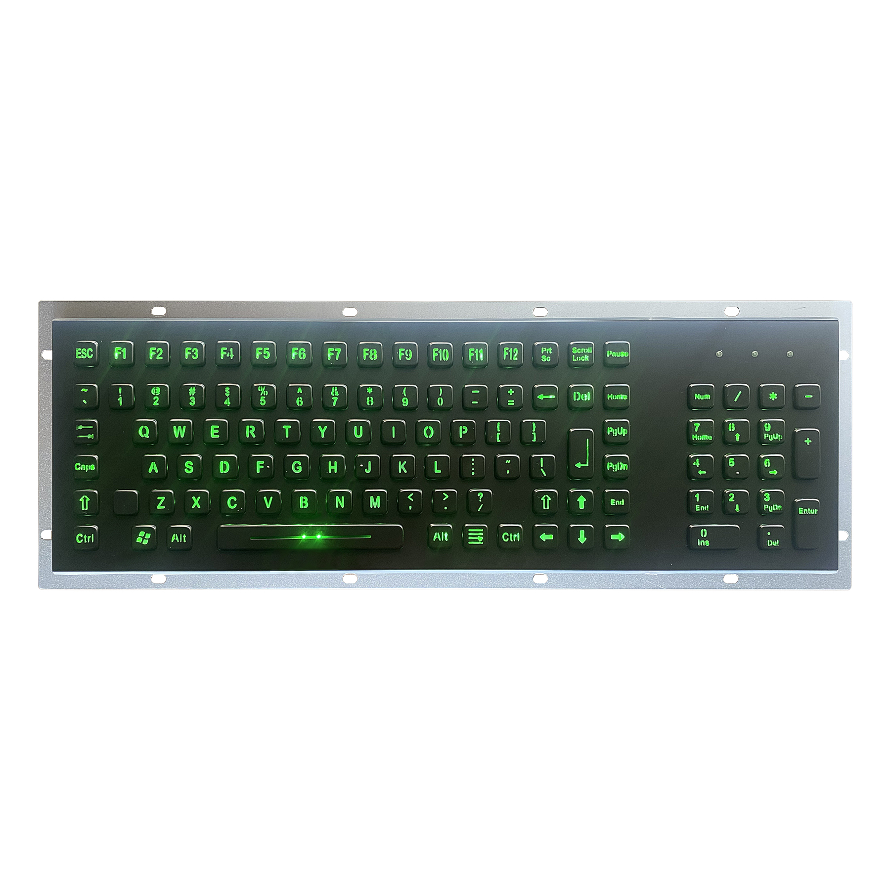 Durable IP65 industrial usb led backlit keyboard,panel mount