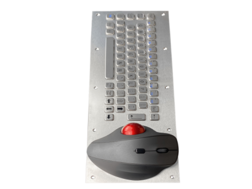 Industrial usb pc keyboard with trackball