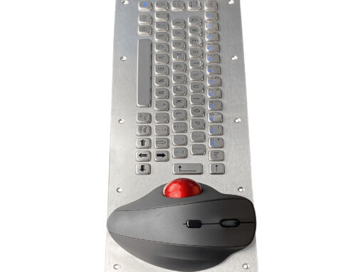 pc keyboard with trackball