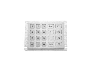 Metal matrix key pad